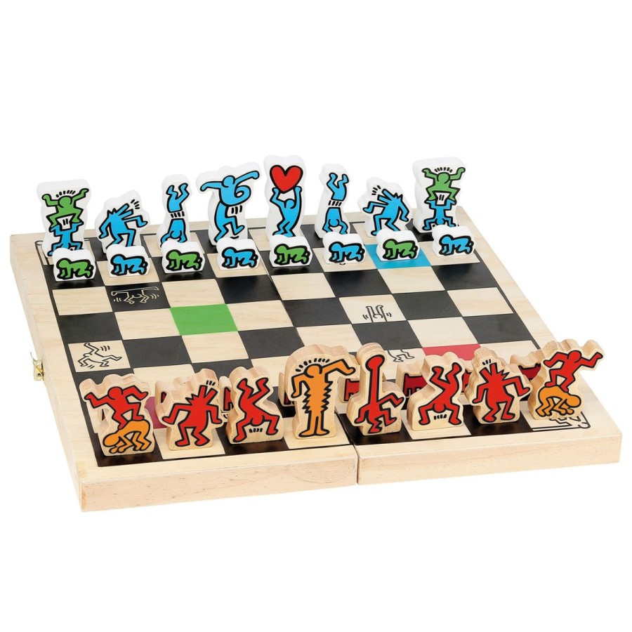 Christmas Hippychick | Vilac Keith Haring Chess In A Wooden Box