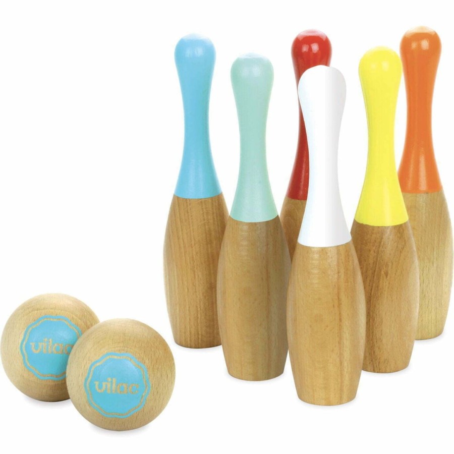 Christmas Hippychick | Vilac Bowling Set (6 Skittles)