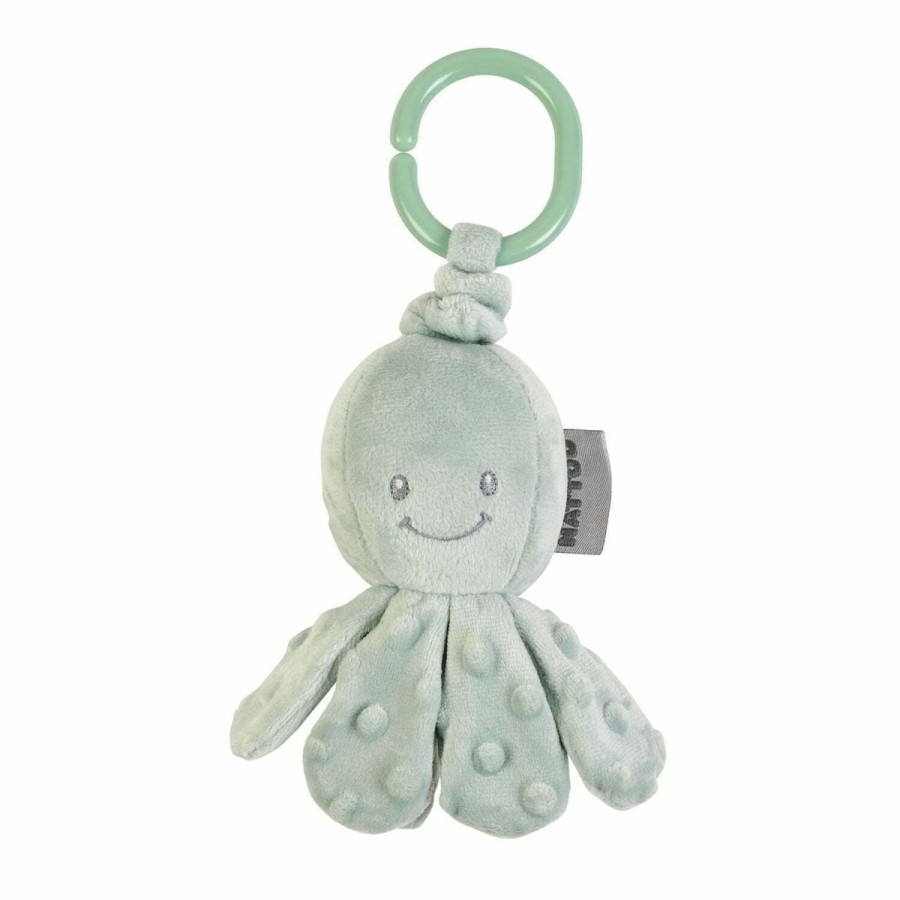 Christmas Hippychick | Nattou Vibrating Octopus - Sage Green