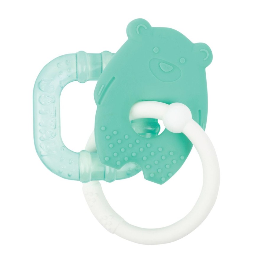 Christmas Hippychick | Nattou Silicone Cooling Teether Green