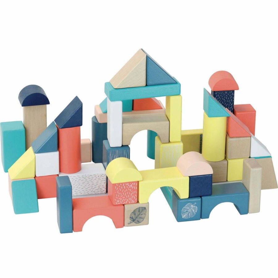 Christmas Hippychick | Vilac 54 Piece Wooden Blocks In Barrel