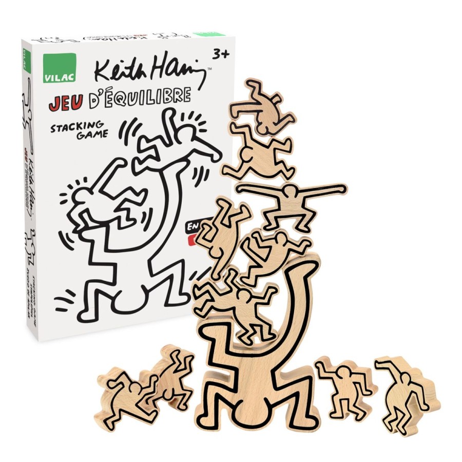 Christmas Hippychick | Vilac Keith Haring Stacking Figures