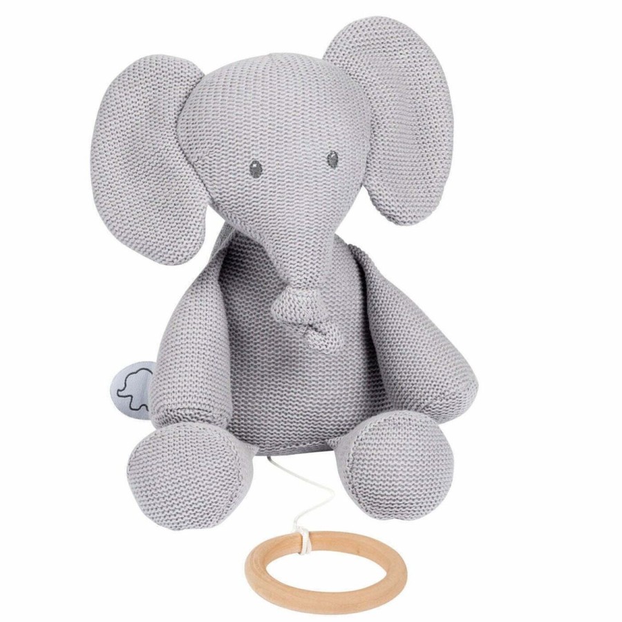 Christmas Hippychick | Nattou Tembo Elephant Musical 28Cm Grey