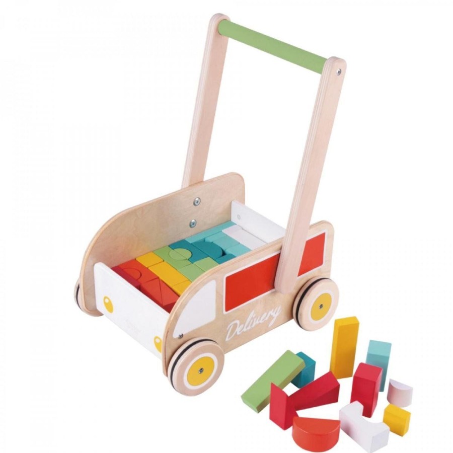 Christmas Hippychick | Classic World Delivery Truck Baby Walker With Blocks