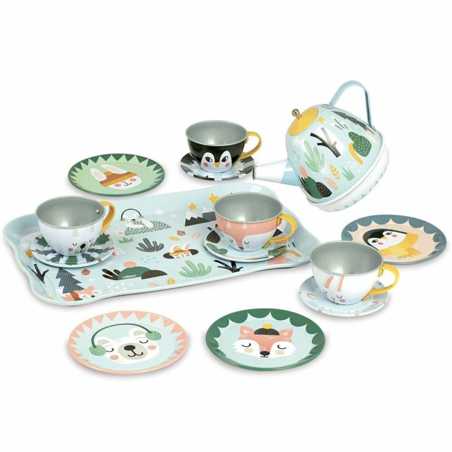 Christmas Hippychick | Vilac Iceland Musical Tin Tea Set