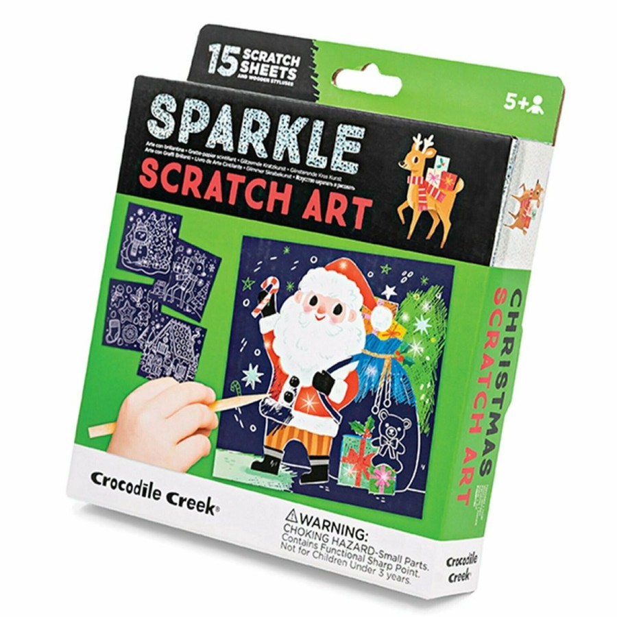 Christmas Hippychick | Crocodile Creek Scratch Art - Christmas