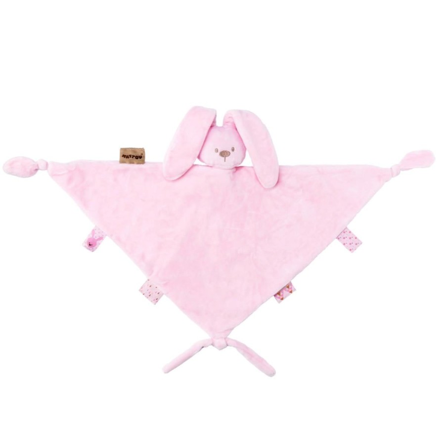 Christmas Hippychick | Nattou Plush Lapidou Maxi Doudou - Light Pink