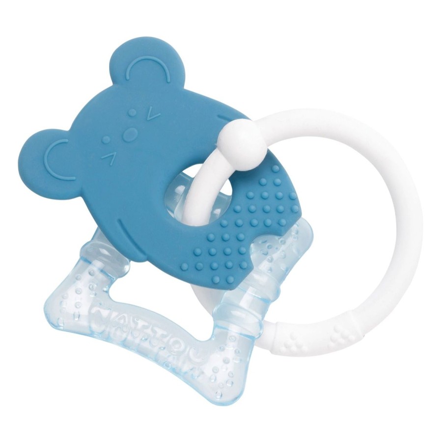 Christmas Hippychick | Nattou Silicone Cooling Teether Blue