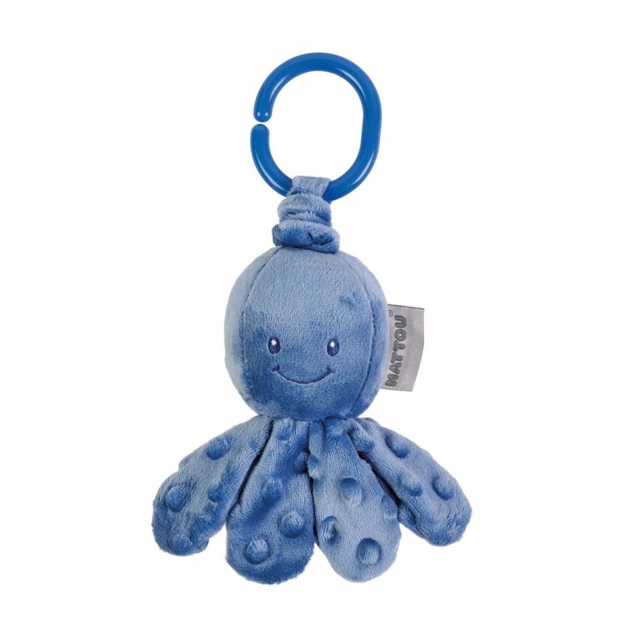 Christmas Hippychick | Nattou Vibrating Octopus - Dark Blue