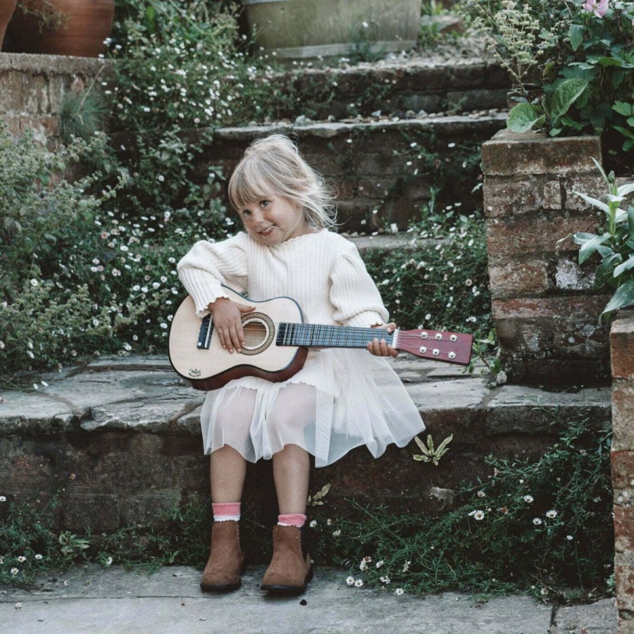 Christmas Hippychick | Vilac Natural Wood Guitar