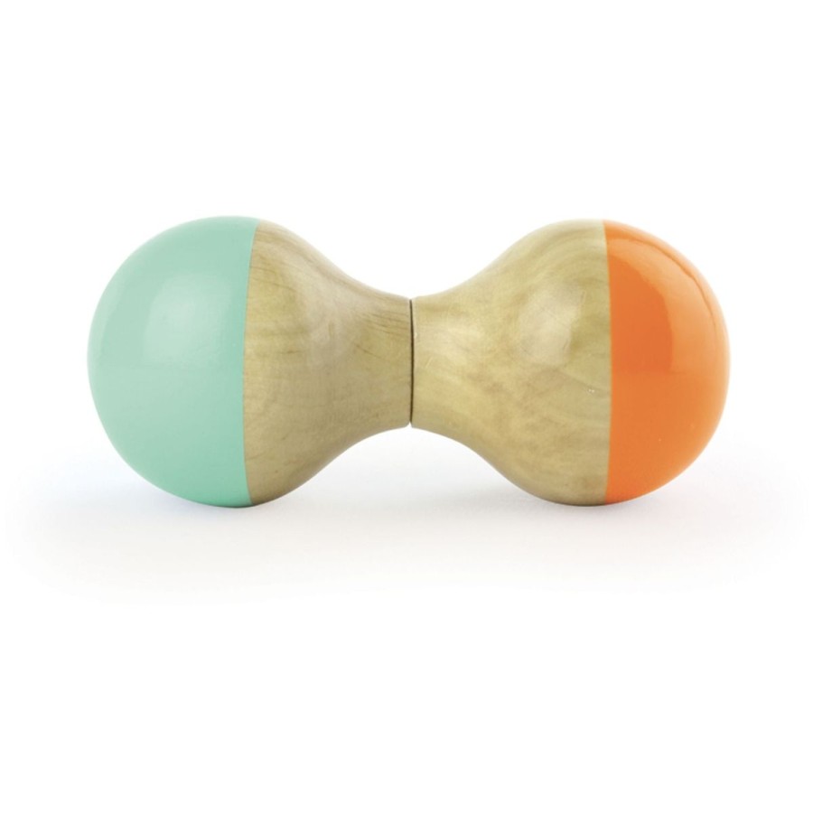 Christmas Hippychick | Vilac Mint And Orange Metal Maracas