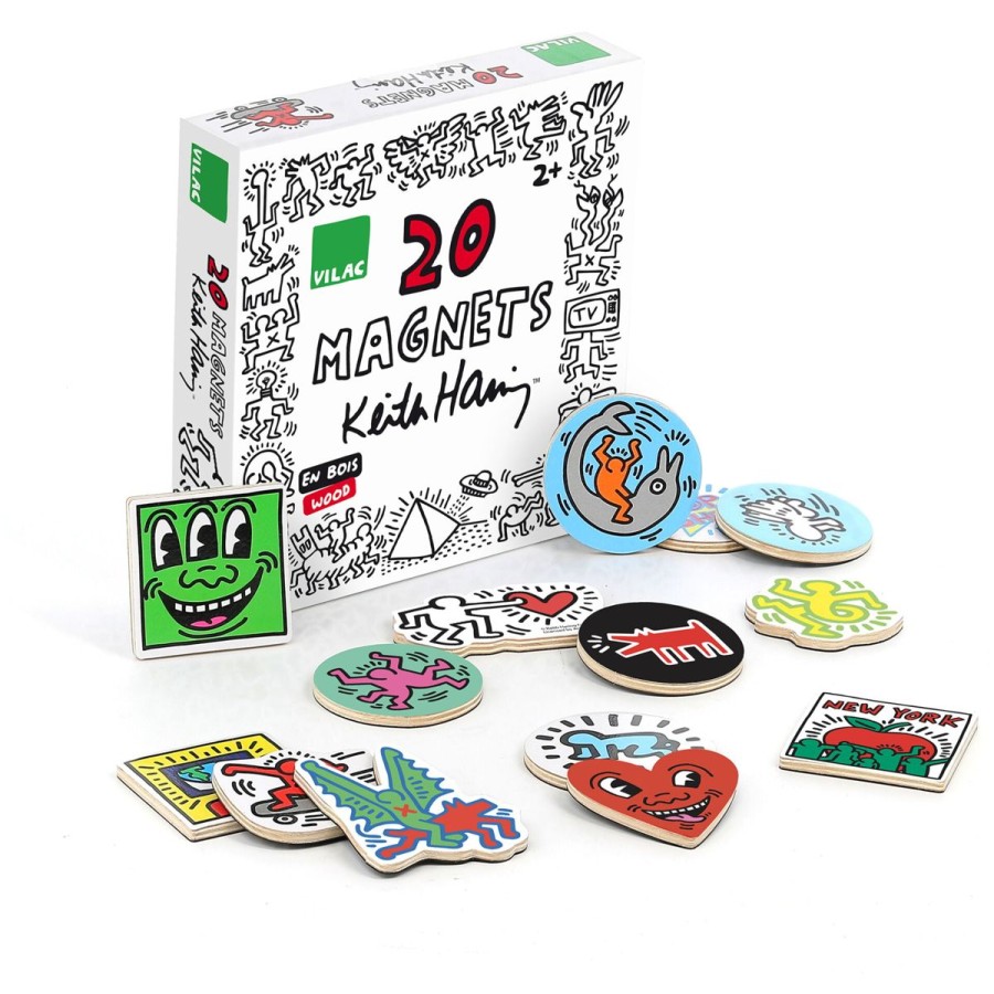 Christmas Hippychick | Vilac Keith Haring Magnets Set