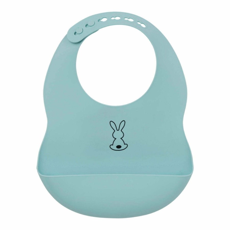 Christmas Hippychick | Nattou Silicone Bib - Light Blue