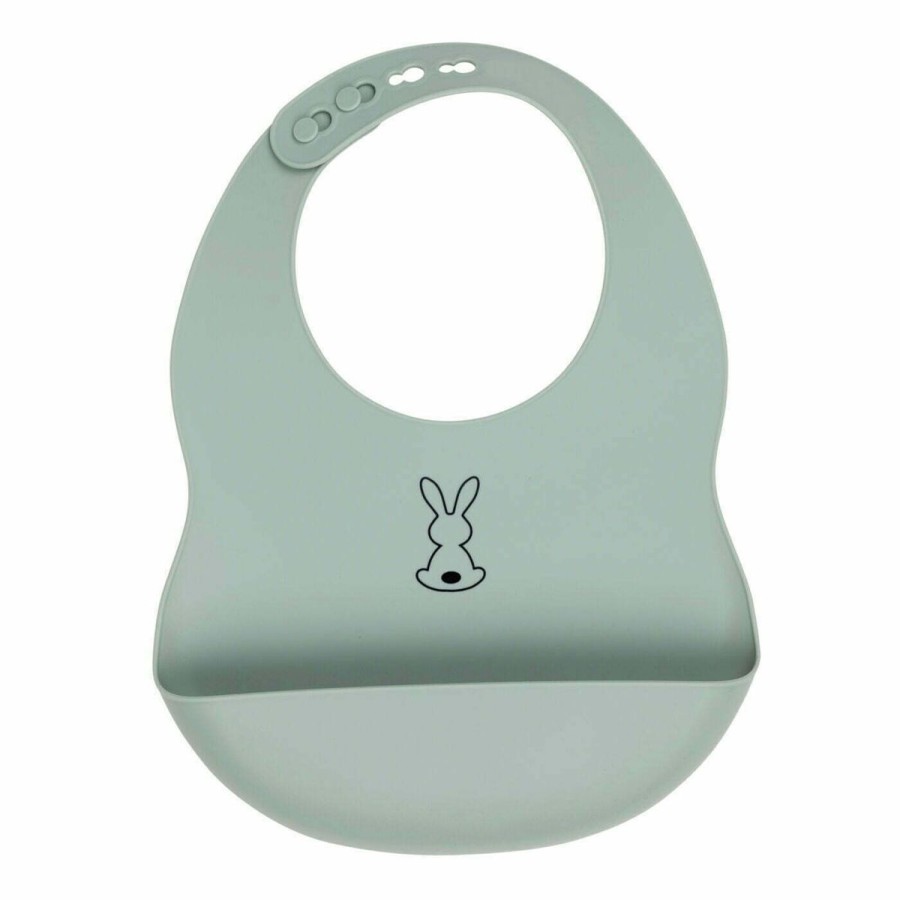 Christmas Hippychick | Nattou Silicone Bib - Sage Green